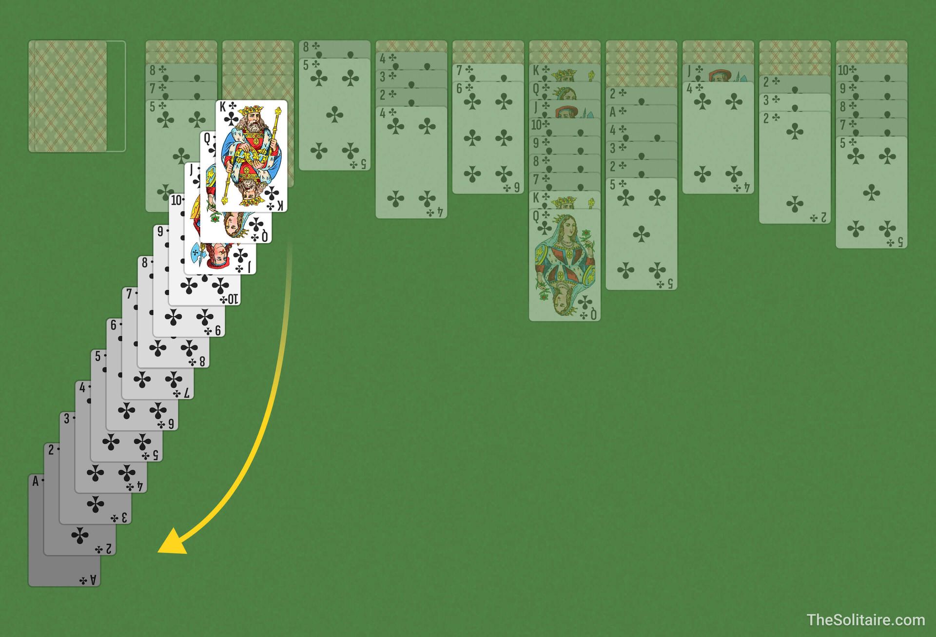 spider solitaire 1 farbe kostenlos