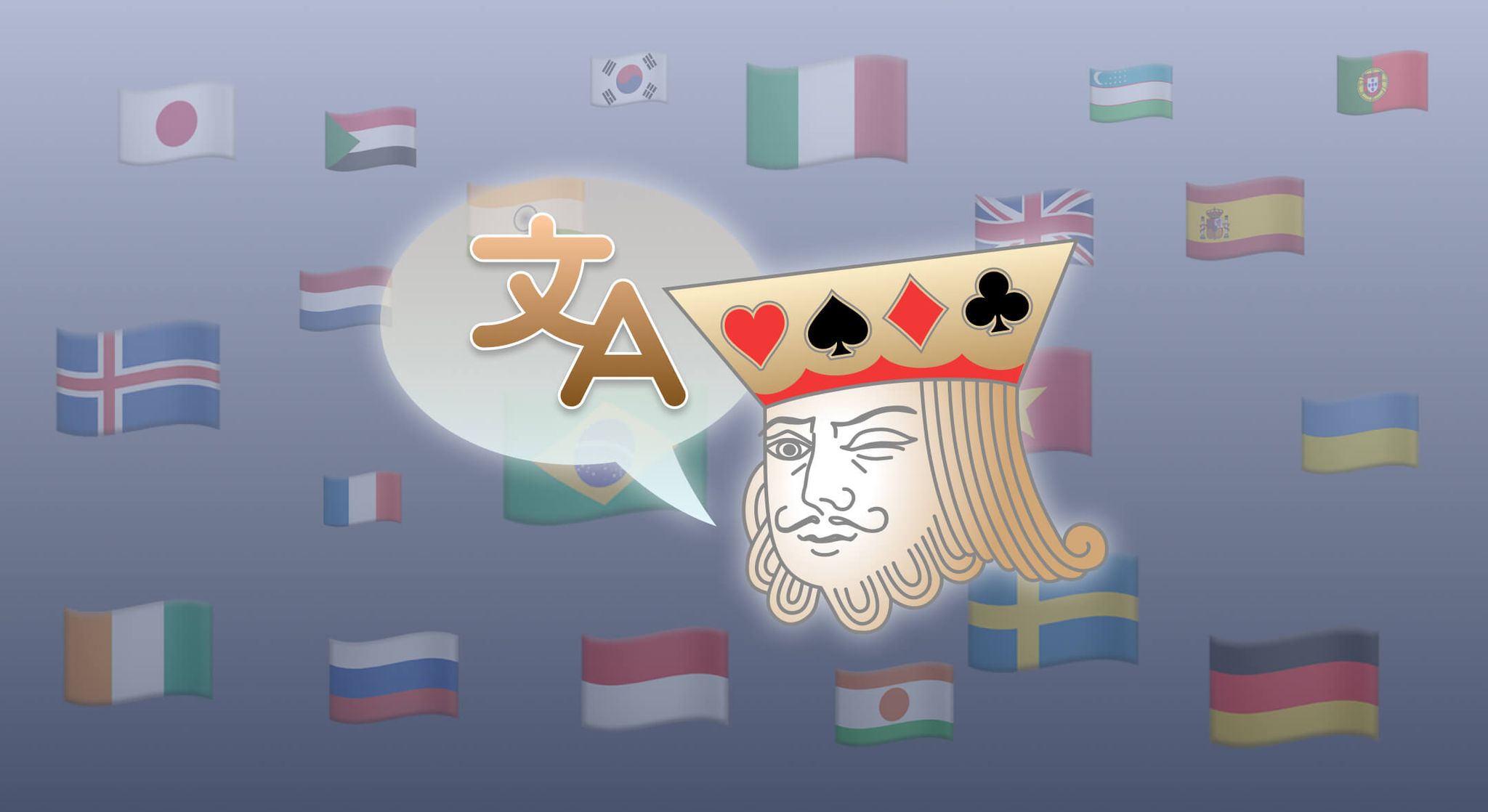 TheSolitaire.com supports dozens of languages